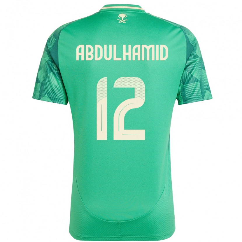 Danxen Herren Saudi-Arabien Saud Abdulhamid #12 Grün Heimtrikot Trikot 24-26 T-Shirt