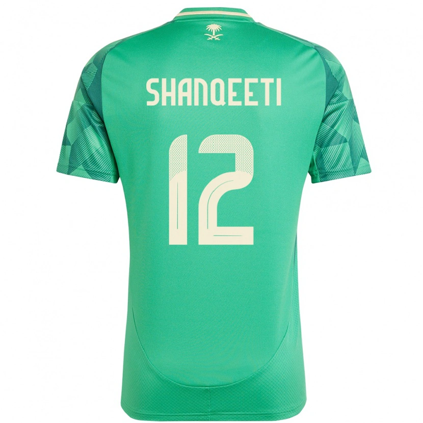 Danxen Herren Saudi-Arabien Muhannad Shanqeeti #12 Grün Heimtrikot Trikot 24-26 T-Shirt