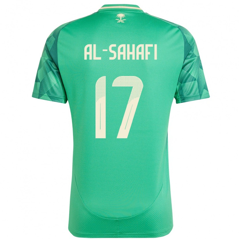 Danxen Herren Saudi-Arabien Marwan Al-Sahafi #17 Grün Heimtrikot Trikot 24-26 T-Shirt