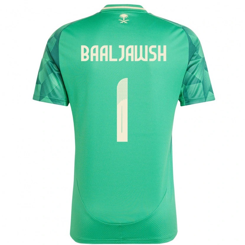 Danxen Herren Saudi-Arabien Turki Baaljawsh #1 Grün Heimtrikot Trikot 24-26 T-Shirt