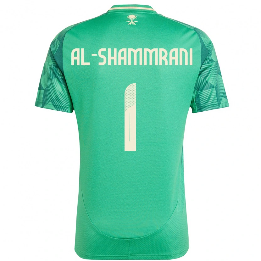 Danxen Herren Saudi-Arabien Faisal Al-Shammrani #1 Grün Heimtrikot Trikot 24-26 T-Shirt