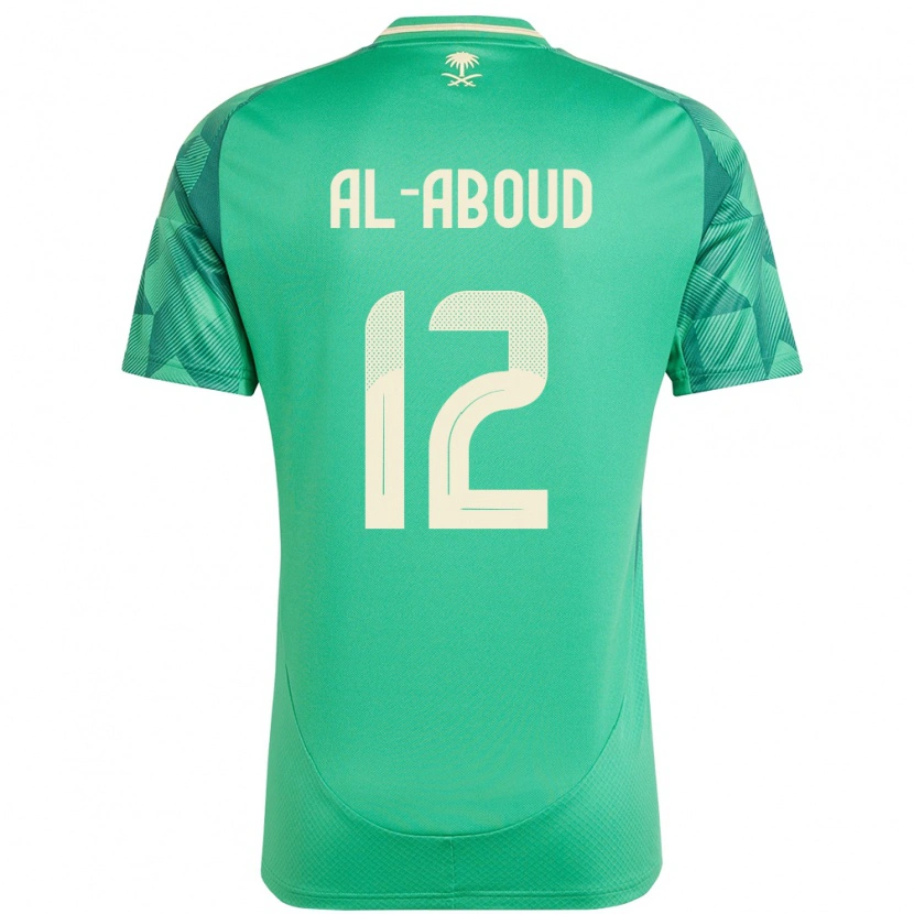 Danxen Herren Saudi-Arabien Mehdi Al-Aboud #12 Grün Heimtrikot Trikot 24-26 T-Shirt
