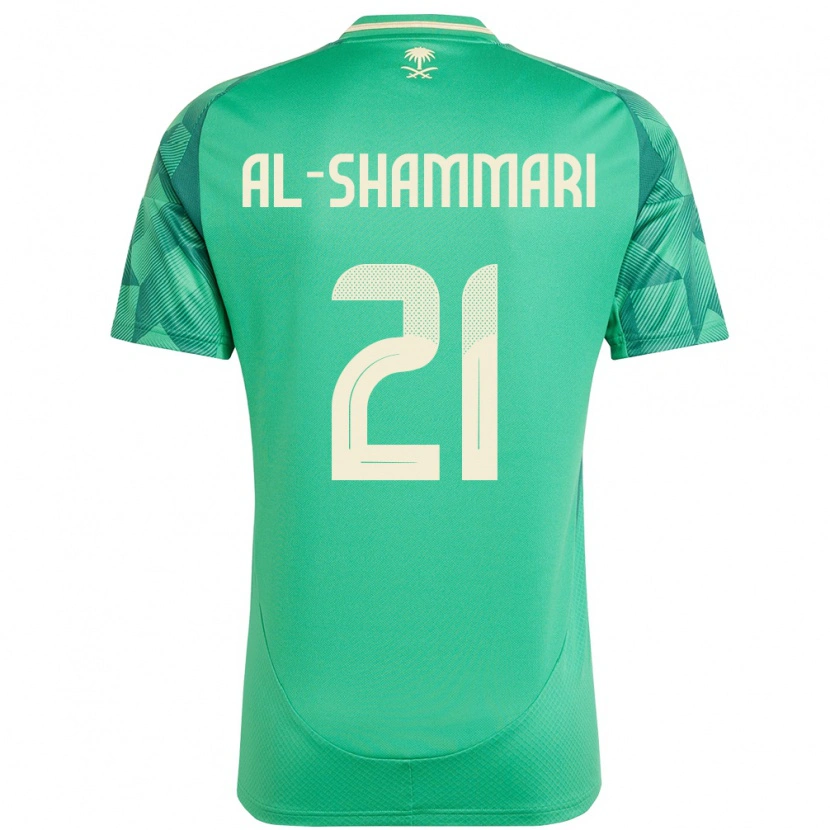 Danxen Herren Saudi-Arabien Musaed Al-Shammari #21 Grün Heimtrikot Trikot 24-26 T-Shirt