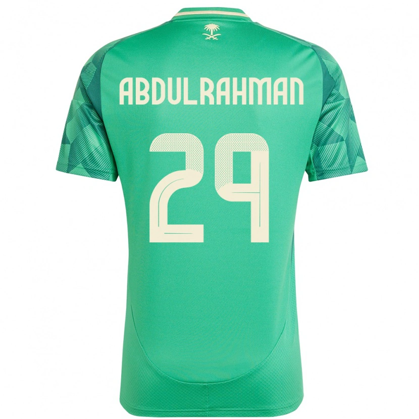 Danxen Herren Saudi-Arabien Mohammed Abdulrahman #29 Grün Heimtrikot Trikot 24-26 T-Shirt