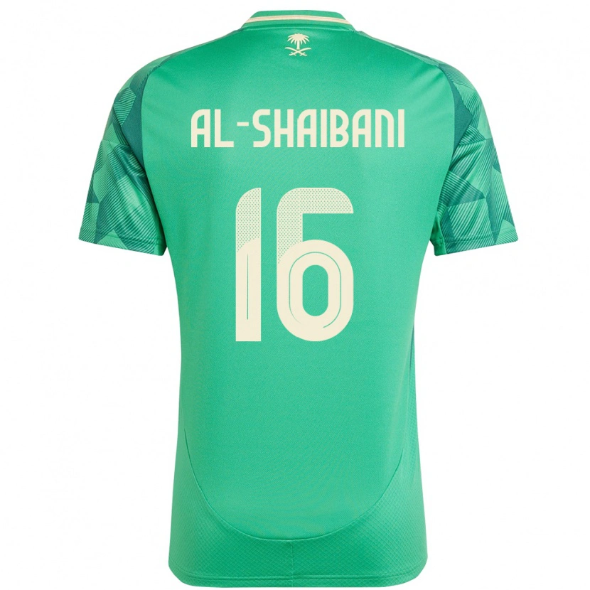 Danxen Herren Saudi-Arabien Asrar Al Shaibani #16 Grün Heimtrikot Trikot 24-26 T-Shirt