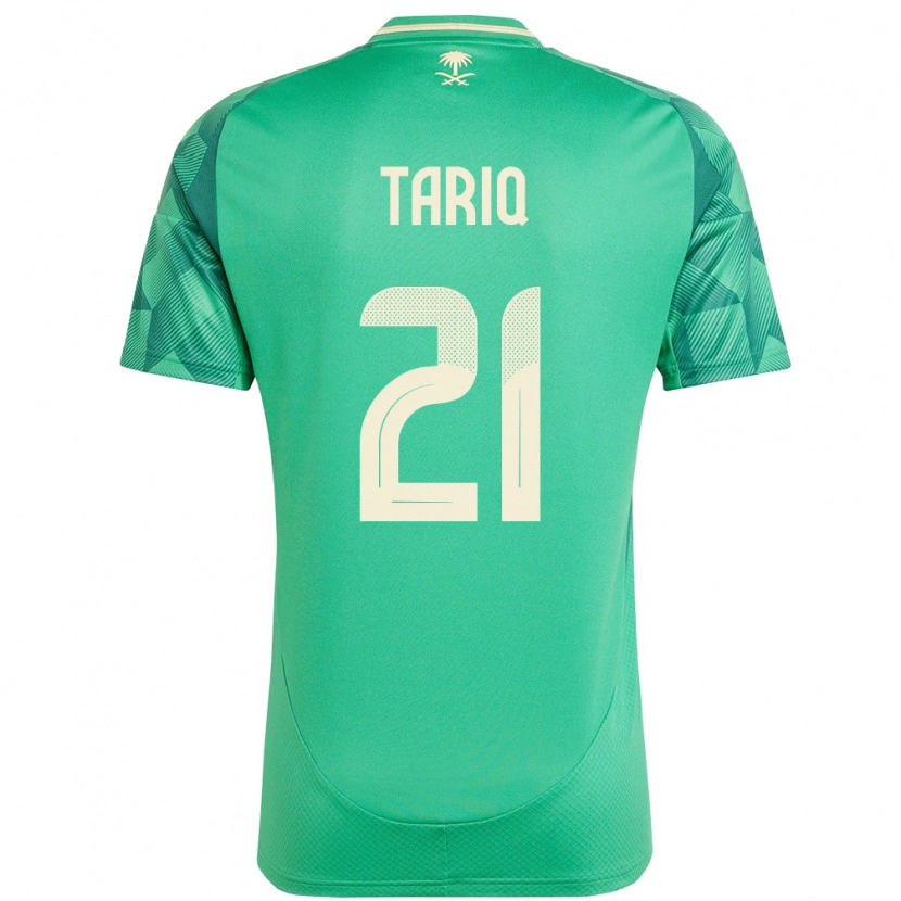 Danxen Herren Saudi-Arabien Juri Tariq #21 Grün Heimtrikot Trikot 24-26 T-Shirt