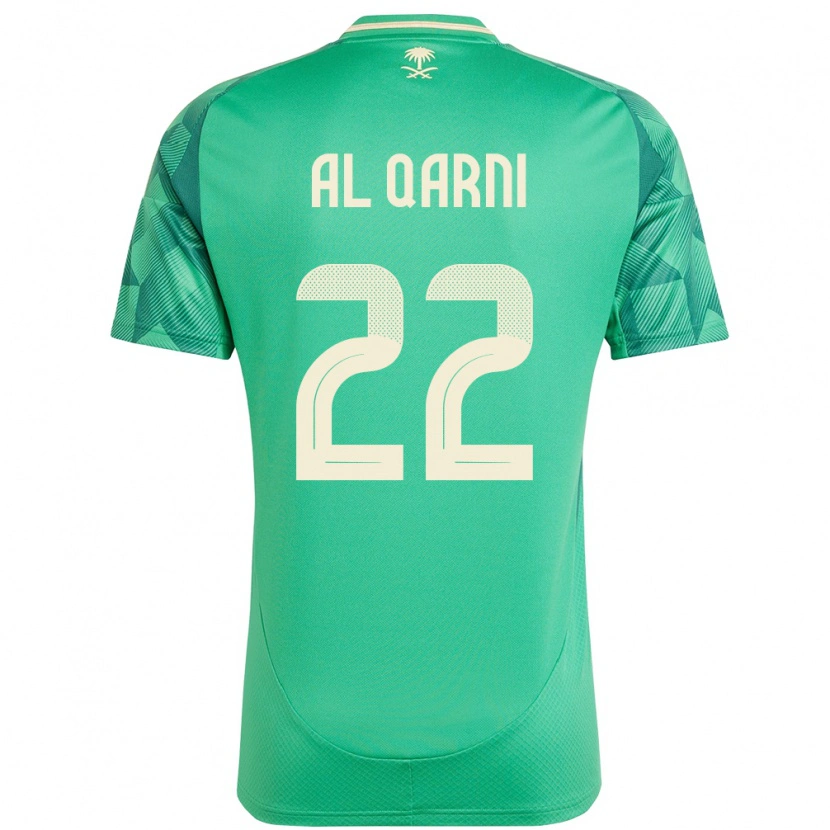 Danxen Herren Saudi-Arabien Fawaz Al Qarni #22 Grün Heimtrikot Trikot 24-26 T-Shirt