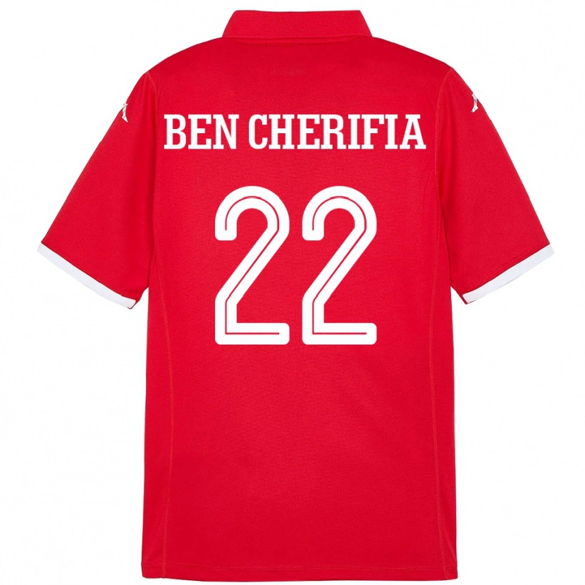 Danxen Herren Tunesien Moez Ben Cherifia #22 Rot Heimtrikot Trikot 24-26 T-Shirt