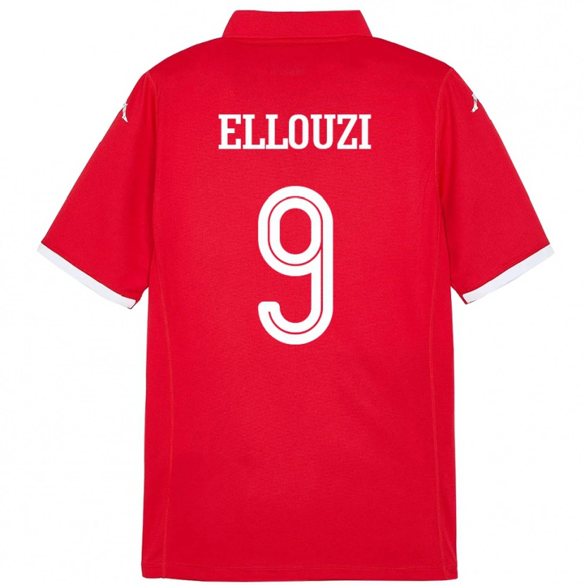 Danxen Herren Tunesien Sabrine Ellouzi #9 Rot Heimtrikot Trikot 24-26 T-Shirt
