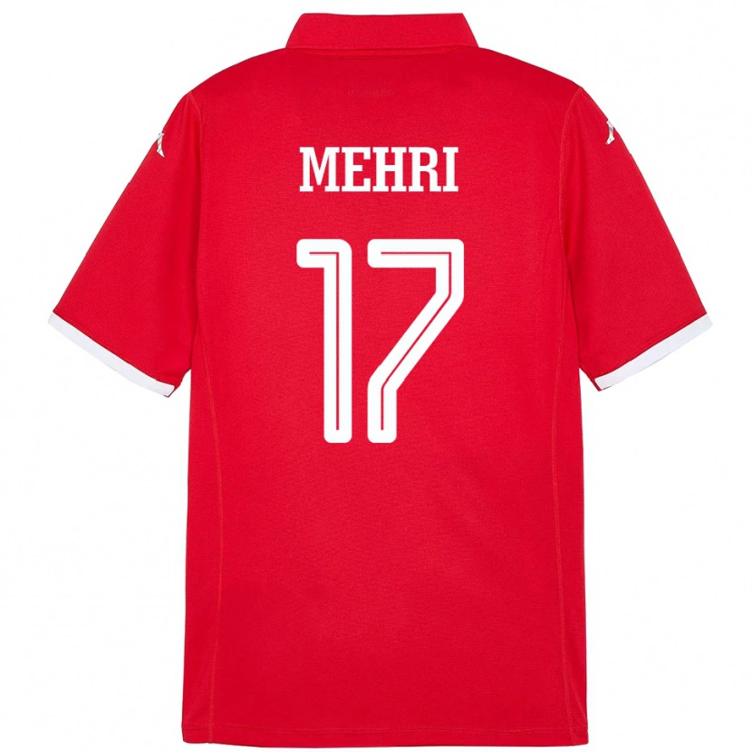 Danxen Herren Tunesien Malek Mehri #17 Rot Heimtrikot Trikot 24-26 T-Shirt