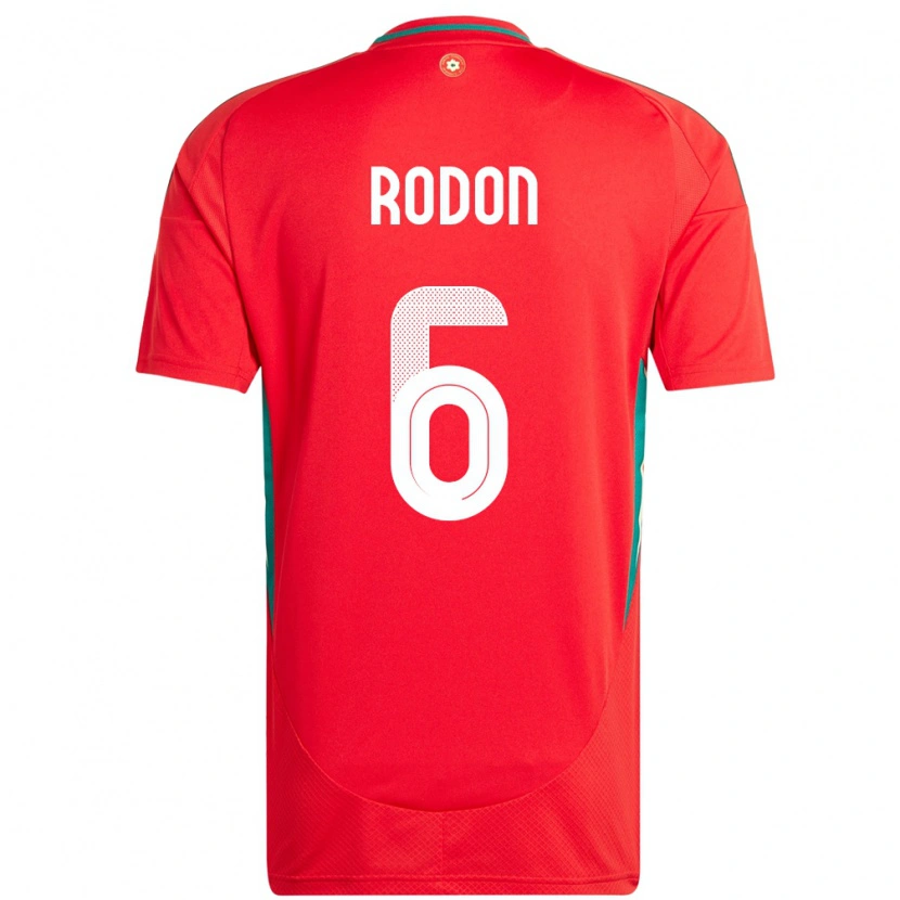 Danxen Herren Wales Joe Rodon #6 Rot Heimtrikot Trikot 24-26 T-Shirt