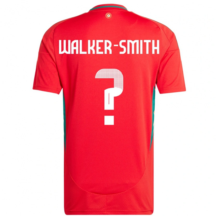 Danxen Herren Wales Charlie Walker-Smith #0 Rot Heimtrikot Trikot 24-26 T-Shirt