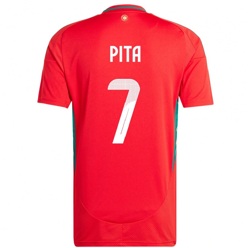 Danxen Herren Wales Shea Pita #7 Rot Heimtrikot Trikot 24-26 T-Shirt