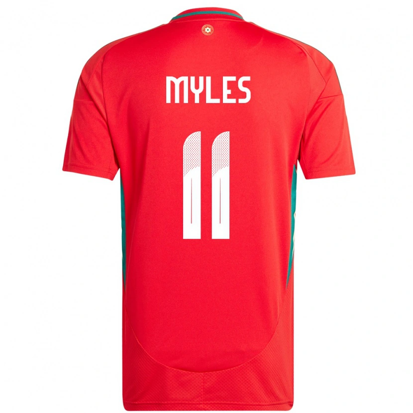Danxen Herren Wales Elliot Myles #11 Rot Heimtrikot Trikot 24-26 T-Shirt