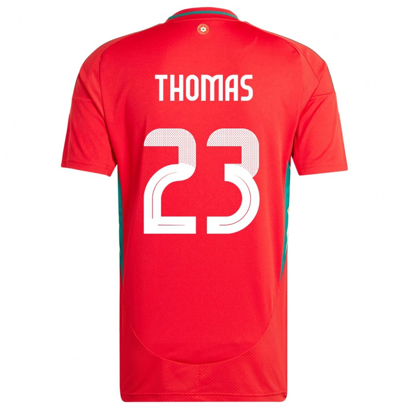 Danxen Herren Wales Isaac Thomas #23 Rot Heimtrikot Trikot 24-26 T-Shirt