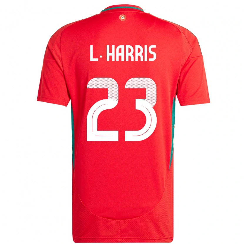 Danxen Herren Wales Luke Harris #23 Rot Heimtrikot Trikot 24-26 T-Shirt
