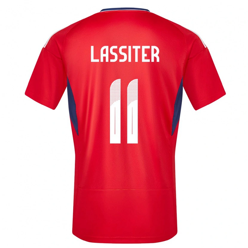 Danxen Herren Costa Rica Ariel Lassiter #11 Rot Heimtrikot Trikot 24-26 T-Shirt