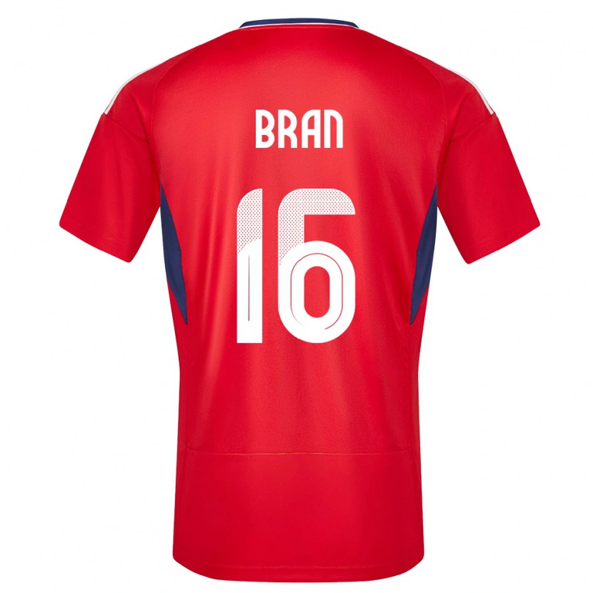 Danxen Herren Costa Rica Alejandro Bran #16 Rot Heimtrikot Trikot 24-26 T-Shirt