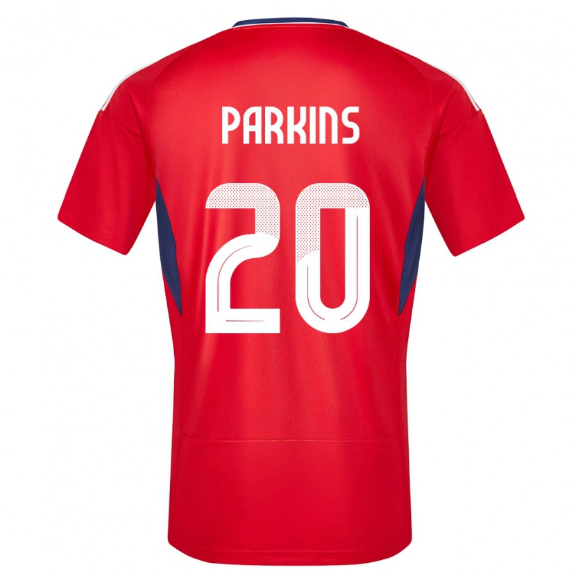 Danxen Herren Costa Rica Rashir Parkins #20 Rot Heimtrikot Trikot 24-26 T-Shirt