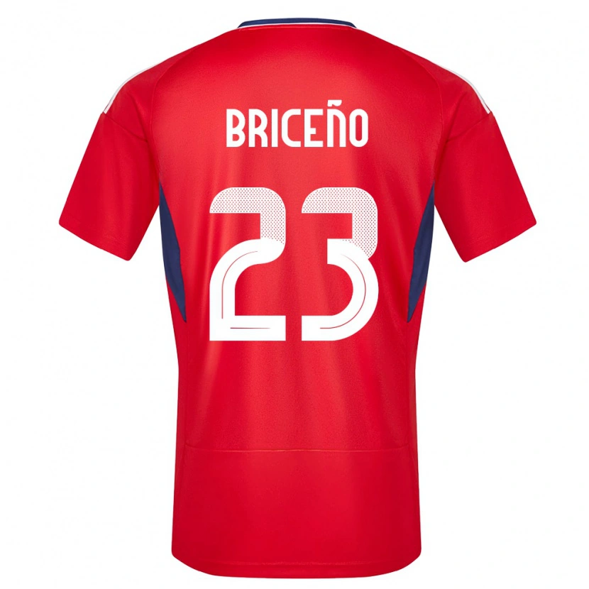 Danxen Herren Costa Rica Kevin Briceño #23 Rot Heimtrikot Trikot 24-26 T-Shirt
