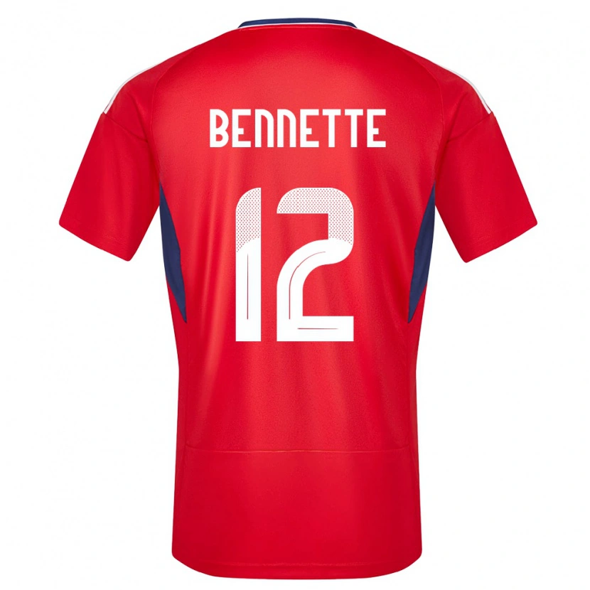 Danxen Herren Costa Rica Nick Bennette #12 Rot Heimtrikot Trikot 24-26 T-Shirt