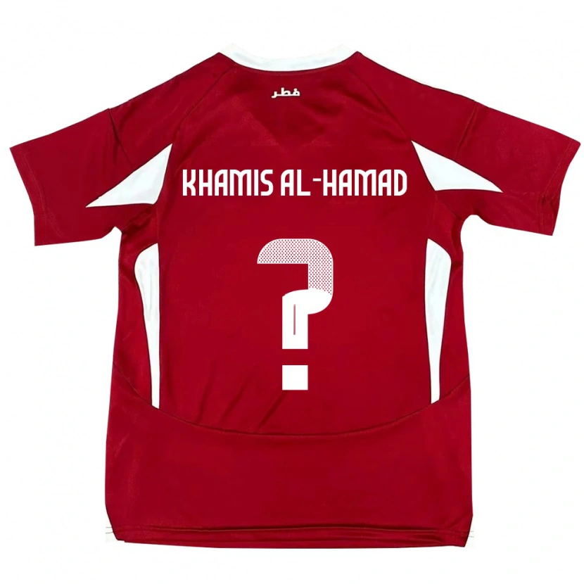 Danxen Herren Katar Saoud Khamis Al-Hamad #0 Rot Heimtrikot Trikot 24-26 T-Shirt
