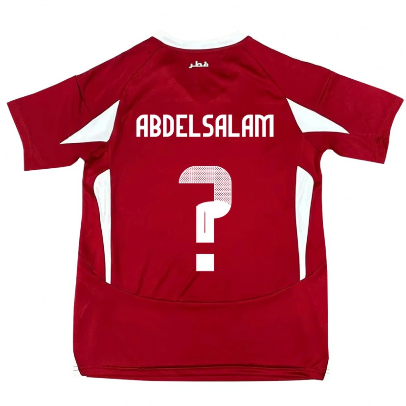 Danxen Herren Katar Nasser Abdelsalam #0 Rot Heimtrikot Trikot 24-26 T-Shirt