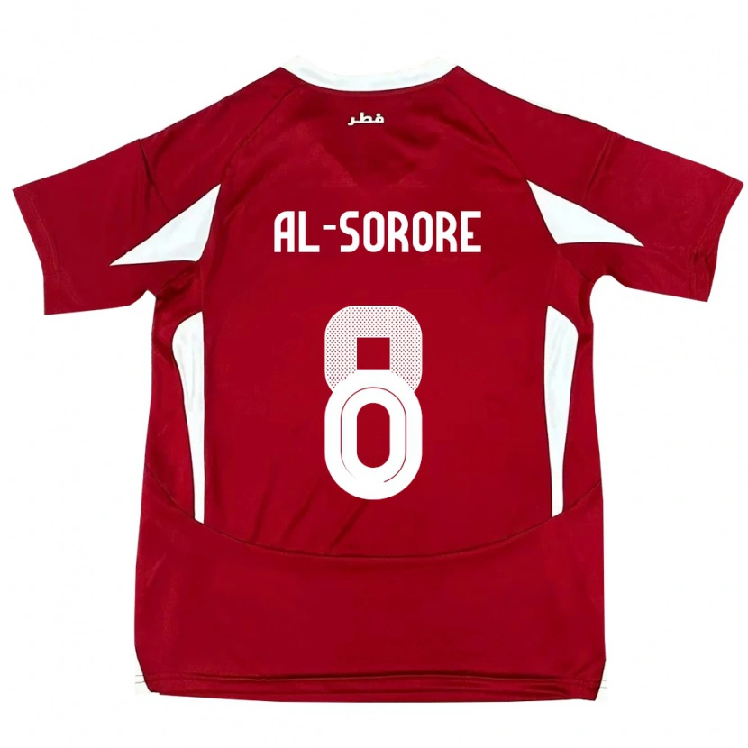 Danxen Herren Katar Asma Al Sorore #8 Rot Heimtrikot Trikot 24-26 T-Shirt
