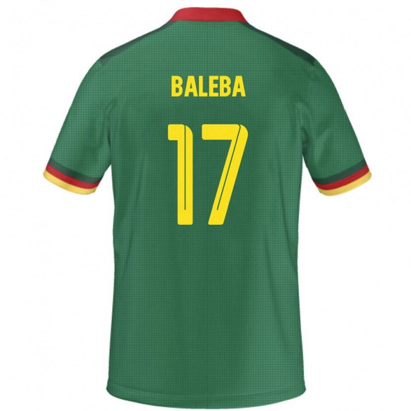 Danxen Herren Kamerun Carlos Baleba #17 Grün Heimtrikot Trikot 24-26 T-Shirt