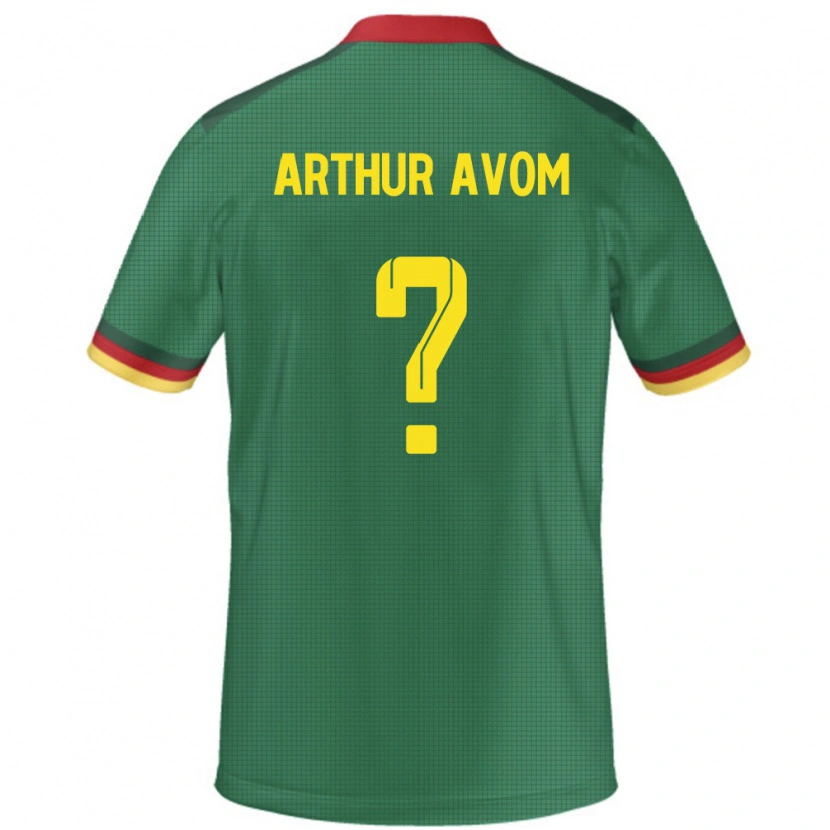 Danxen Herren Kamerun Arthur Avom #0 Grün Heimtrikot Trikot 24-26 T-Shirt