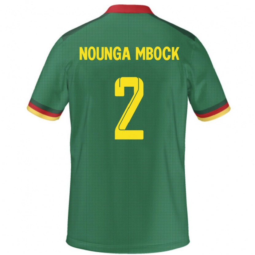 Danxen Herren Kamerun Eiffrel Hernandez Nounga Mbock #2 Grün Heimtrikot Trikot 24-26 T-Shirt