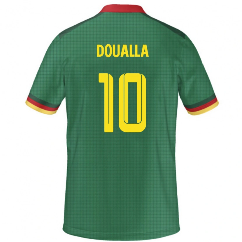 Danxen Herren Kamerun Nathan Doualla #10 Grün Heimtrikot Trikot 24-26 T-Shirt