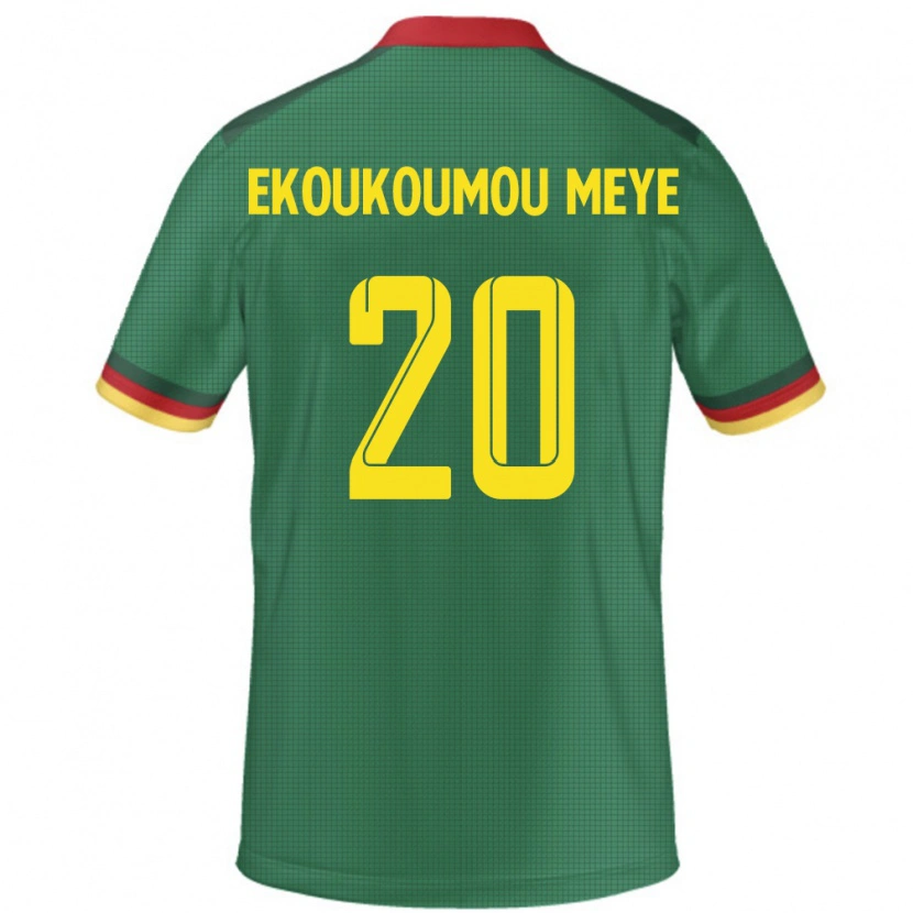 Danxen Herren Kamerun Ivan Donald Ekoukoumou Meye #20 Grün Heimtrikot Trikot 24-26 T-Shirt