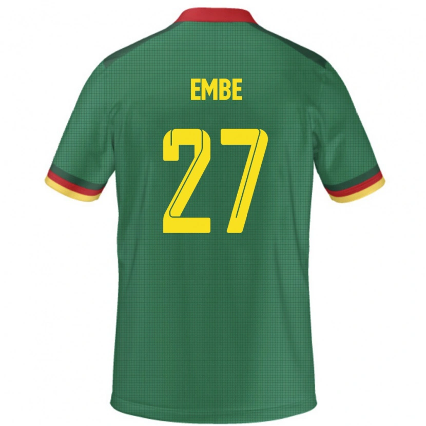 Danxen Herren Kamerun Eric Embe #27 Grün Heimtrikot Trikot 24-26 T-Shirt