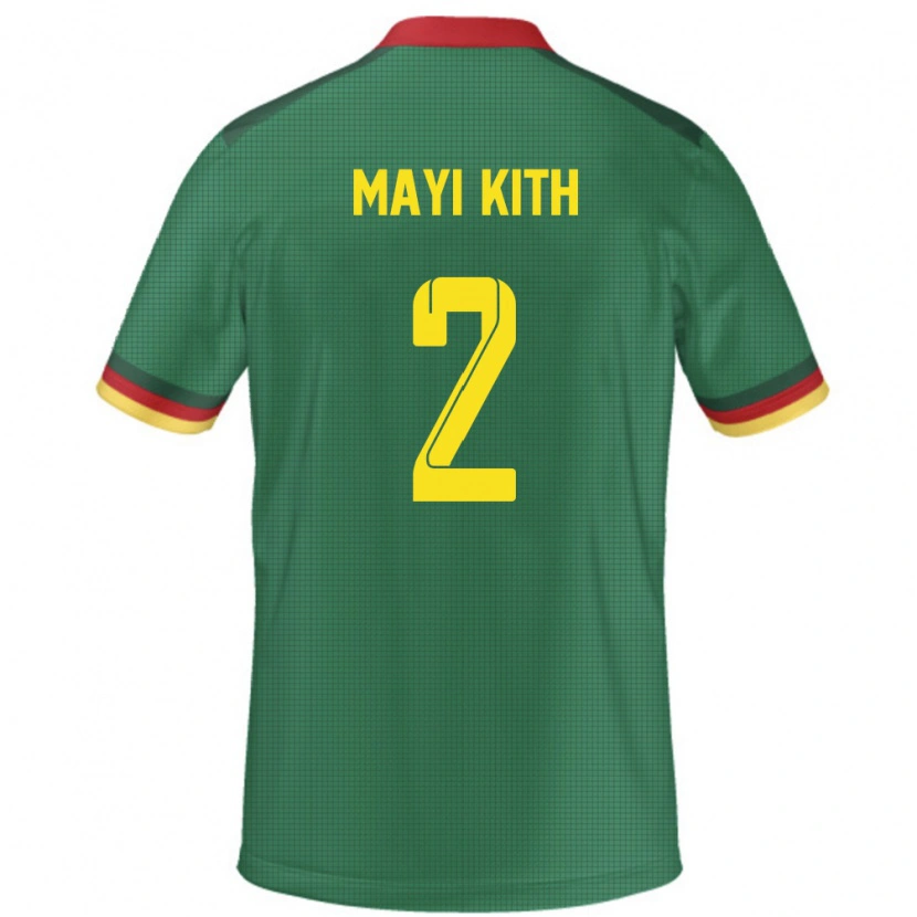 Danxen Herren Kamerun Easther Mayi Kith #2 Grün Heimtrikot Trikot 24-26 T-Shirt