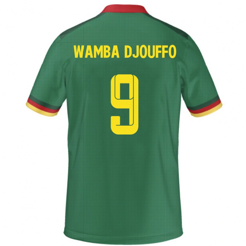 Danxen Herren Kamerun Leonel Wamba Djouffo #9 Grün Heimtrikot Trikot 24-26 T-Shirt