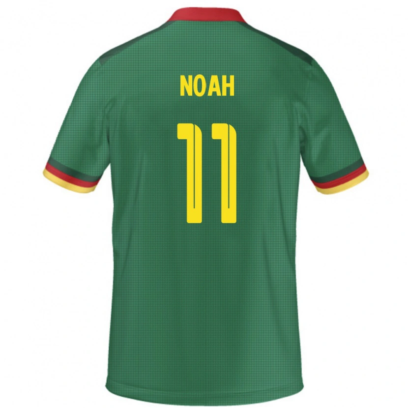 Danxen Herren Kamerun Yanick Noah #11 Grün Heimtrikot Trikot 24-26 T-Shirt