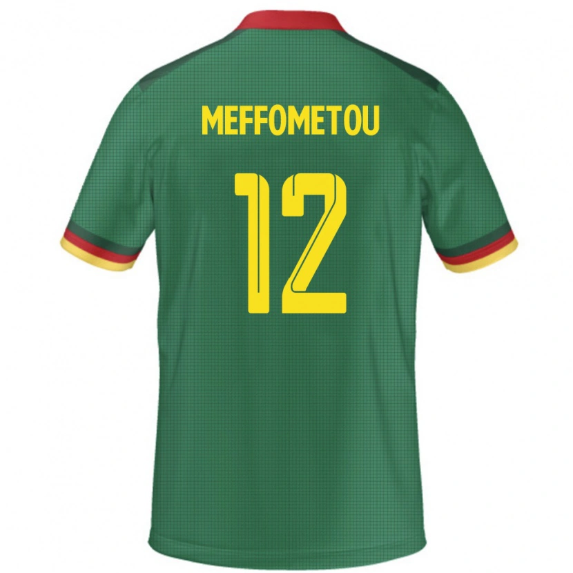 Danxen Herren Kamerun Falonne Meffometou #12 Grün Heimtrikot Trikot 24-26 T-Shirt