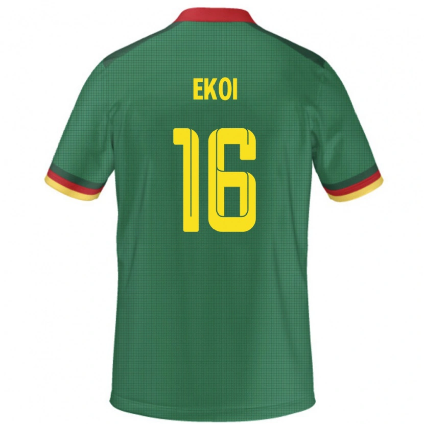 Danxen Herren Kamerun Manfred Ekoi #16 Grün Heimtrikot Trikot 24-26 T-Shirt