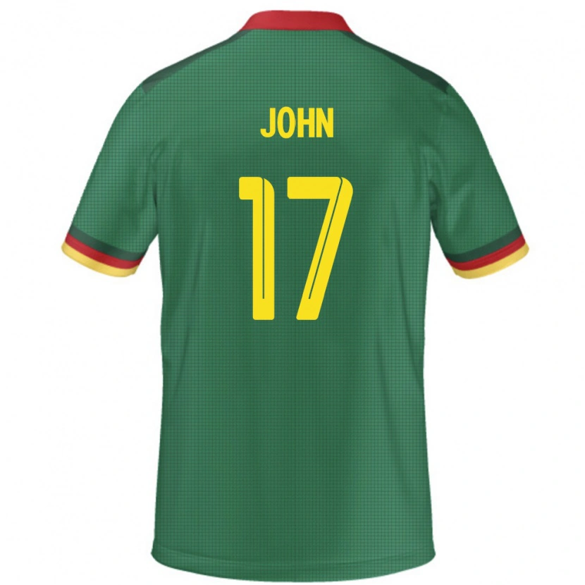 Danxen Herren Kamerun Nchindo John #17 Grün Heimtrikot Trikot 24-26 T-Shirt