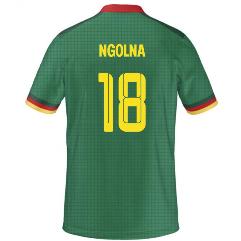 Danxen Herren Kamerun Patrice Ngolna #18 Grün Heimtrikot Trikot 24-26 T-Shirt