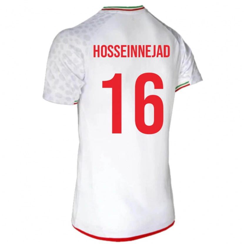Danxen Herren Iran Mohammadjavad Hosseinnejad #16 Weiß Heimtrikot Trikot 24-26 T-Shirt