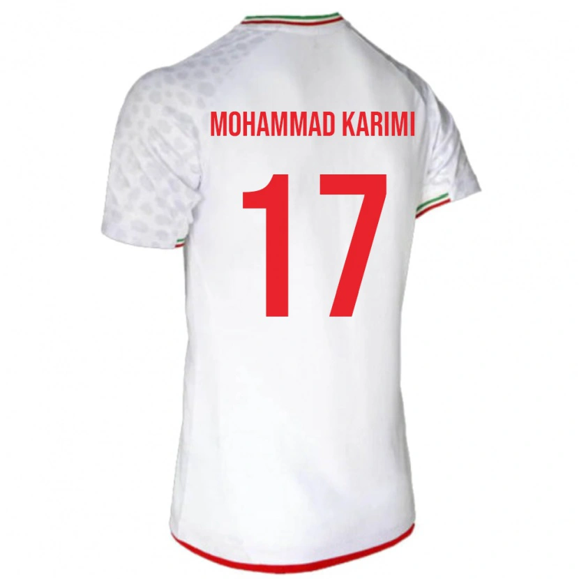 Danxen Herren Iran Seyed Mohammad Karimi #17 Weiß Heimtrikot Trikot 24-26 T-Shirt