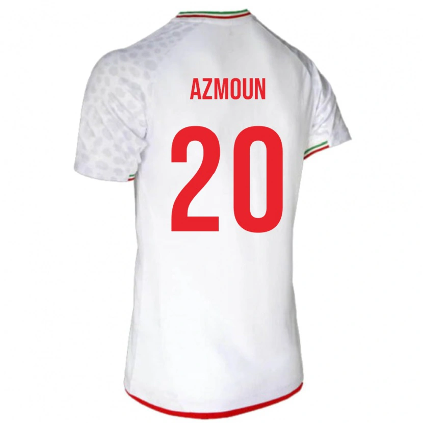 Danxen Herren Iran Sardar Azmoun #20 Weiß Heimtrikot Trikot 24-26 T-Shirt