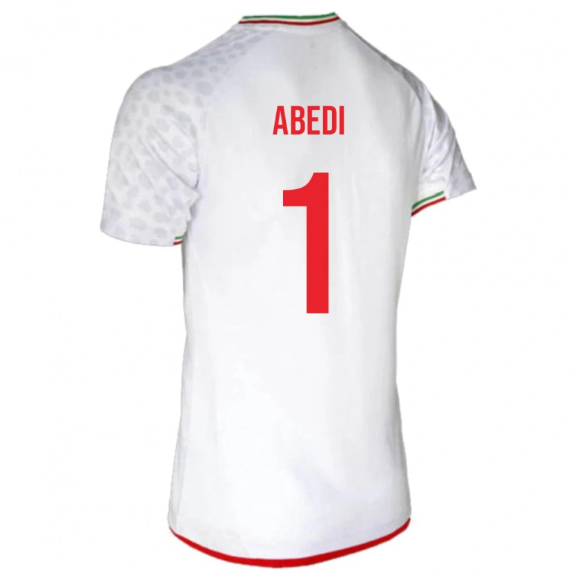 Danxen Herren Iran Amirmohammad Abedi #1 Weiß Heimtrikot Trikot 24-26 T-Shirt