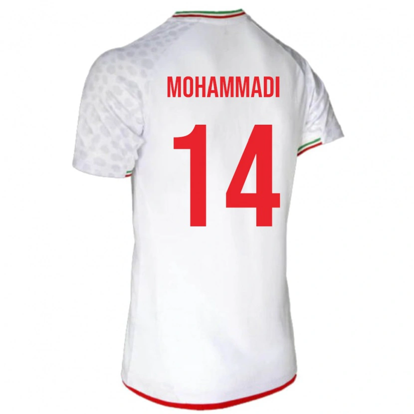 Danxen Herren Iran Abolfazl Mohammadi #14 Weiß Heimtrikot Trikot 24-26 T-Shirt