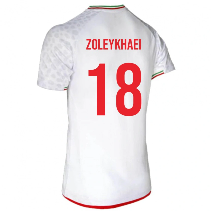 Danxen Herren Iran Abolfazl Zoleykhaei #18 Weiß Heimtrikot Trikot 24-26 T-Shirt