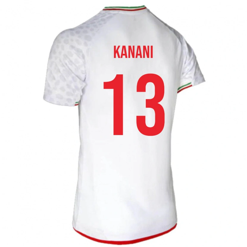 Danxen Herren Iran Hossein Kanani #13 Weiß Heimtrikot Trikot 24-26 T-Shirt