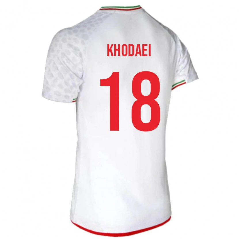 Danxen Herren Iran Alireza Khodaei #18 Weiß Heimtrikot Trikot 24-26 T-Shirt