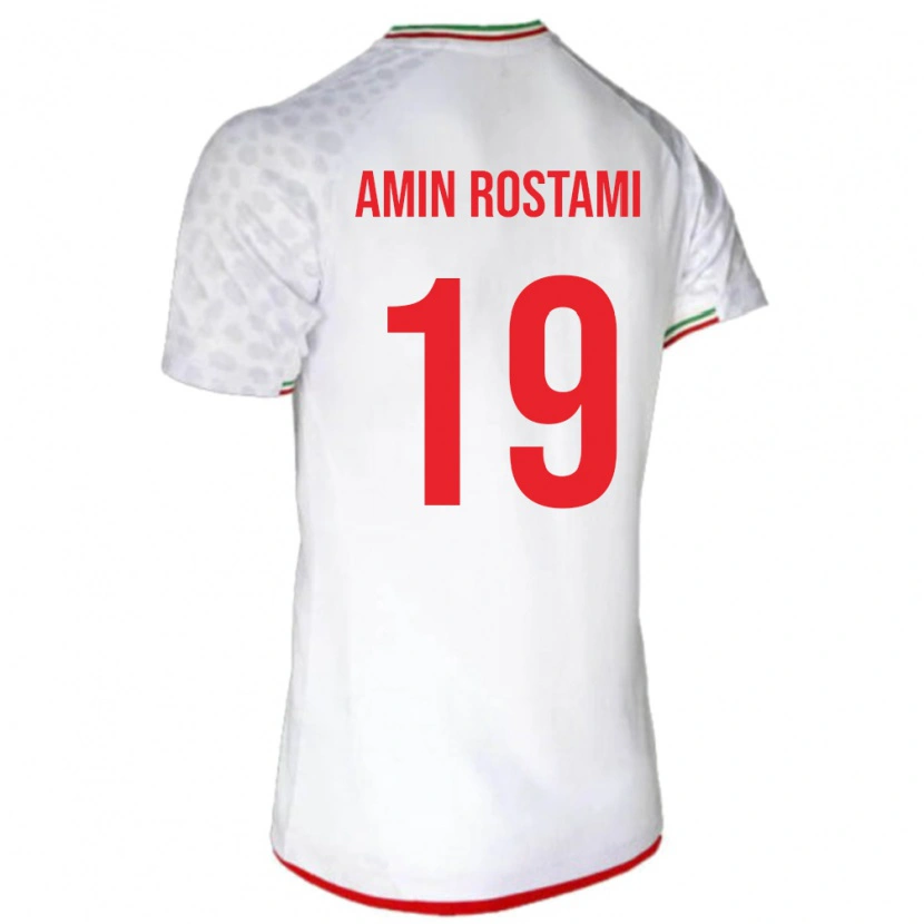 Danxen Herren Iran Mohammad Amin Rostami #19 Weiß Heimtrikot Trikot 24-26 T-Shirt